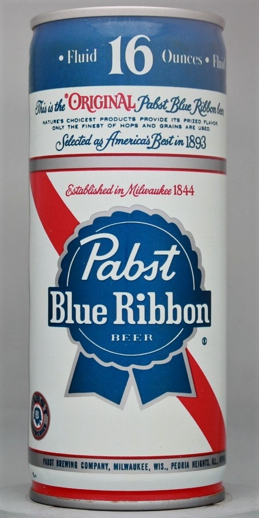 Pabst Blue Ribbon Beer 16 Oz Tab Top Can