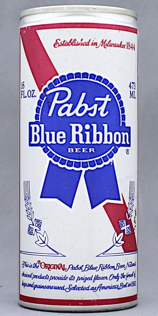 Pabst Blue Ribbon Beer 16 Oz Tab Top Can