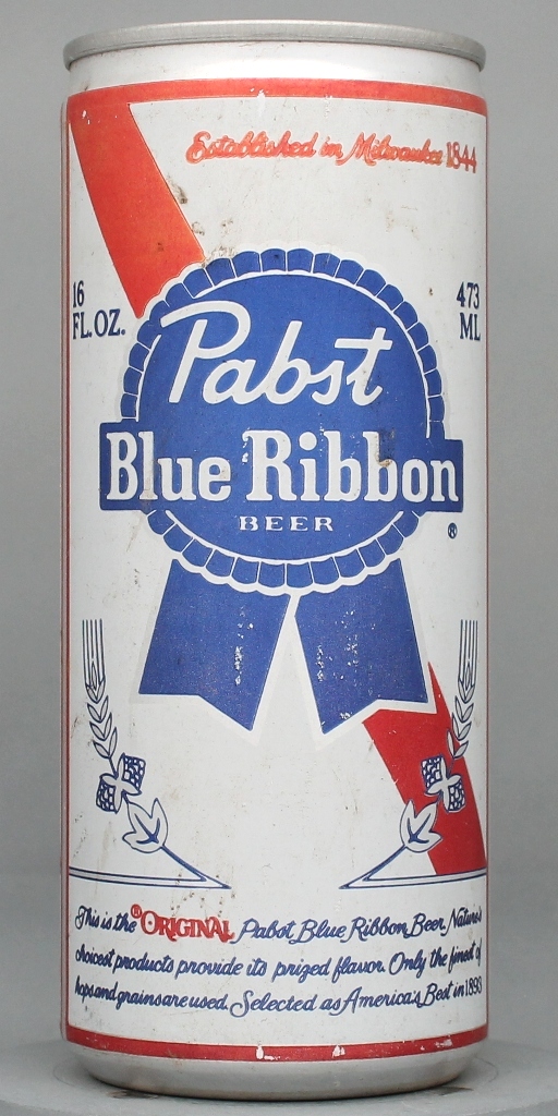Pabst Blue Ribbon Beer 16 Oz Tab/Stay Top Can