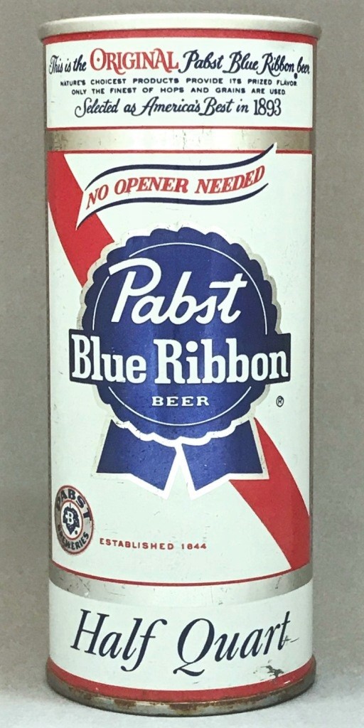 Pabst Blue Ribbon Beer 16 Oz Tab Top Can