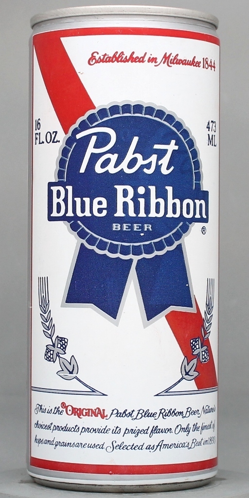 Pabst Blue Ribbon Beer 16 Oz Tab Top Can