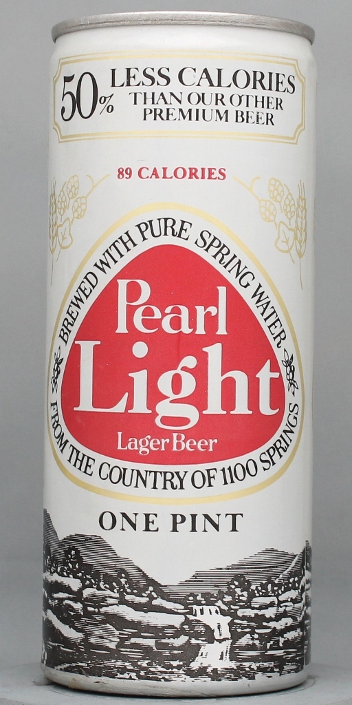 Pearl Light Lager Beer 16 Oz Tab Top Can