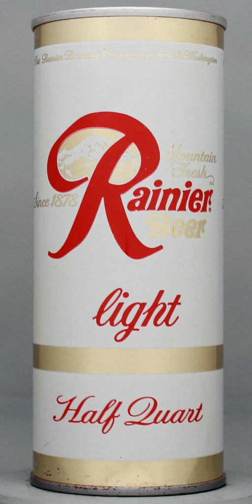 Rainier Beer 16 Oz Tab Top Can