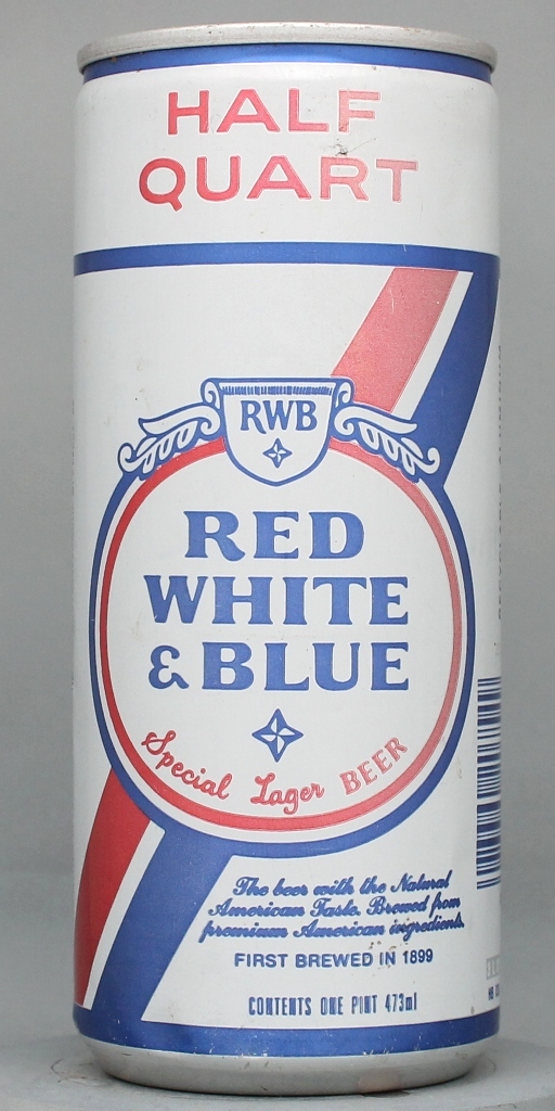 Red White & Blue Special Lager Beer 16 Oz Tab/Stay Top Can