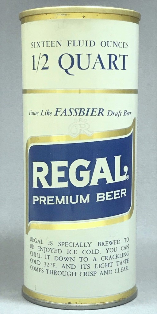Regal Premium Beer 16 Oz Tab Top Can