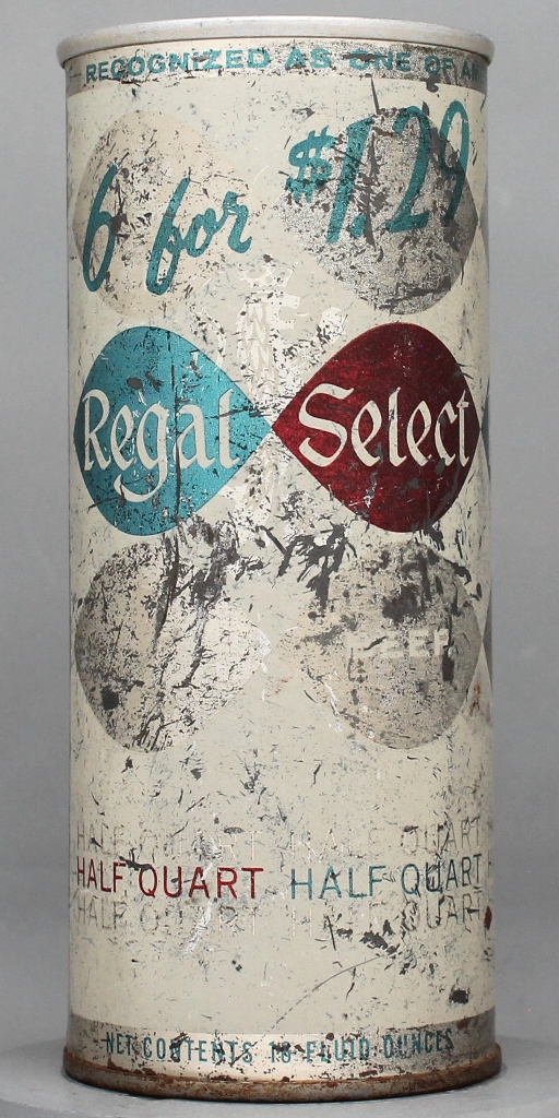 Regal Select Beer 16 Oz Tab Top Can