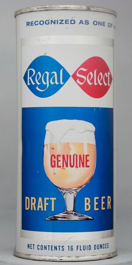 Regal Select Genuine Draft 16 Oz Tab Top Can