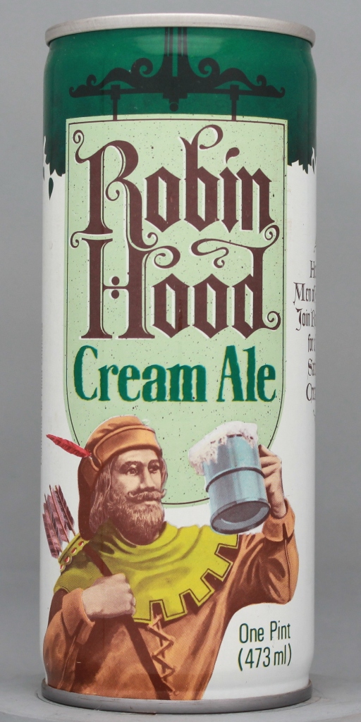 Robin Hood Cream Ale 16 Oz Tab Top Can