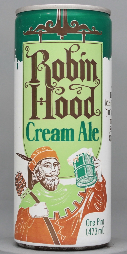 Robin Hood Cream Ale 16 Oz Tab Top Can