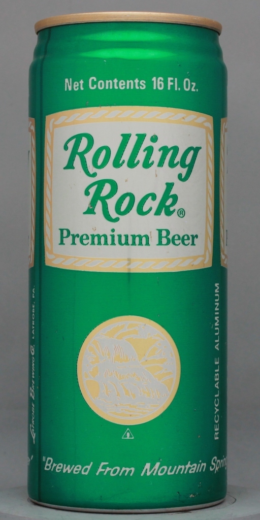 Rolling Rock Premium Beer 16 Oz Tab/Stay Top Can