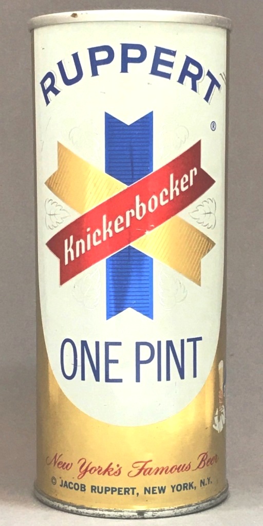 Ruppert Knickerbocker Beer 16 Oz Tab Top Can