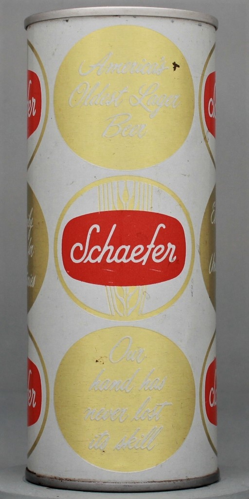 Schaefer Beer 16 Oz Tab Top Can