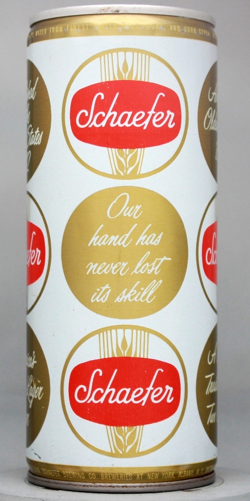 Schaefer Beer 16 Oz Tab Top Can