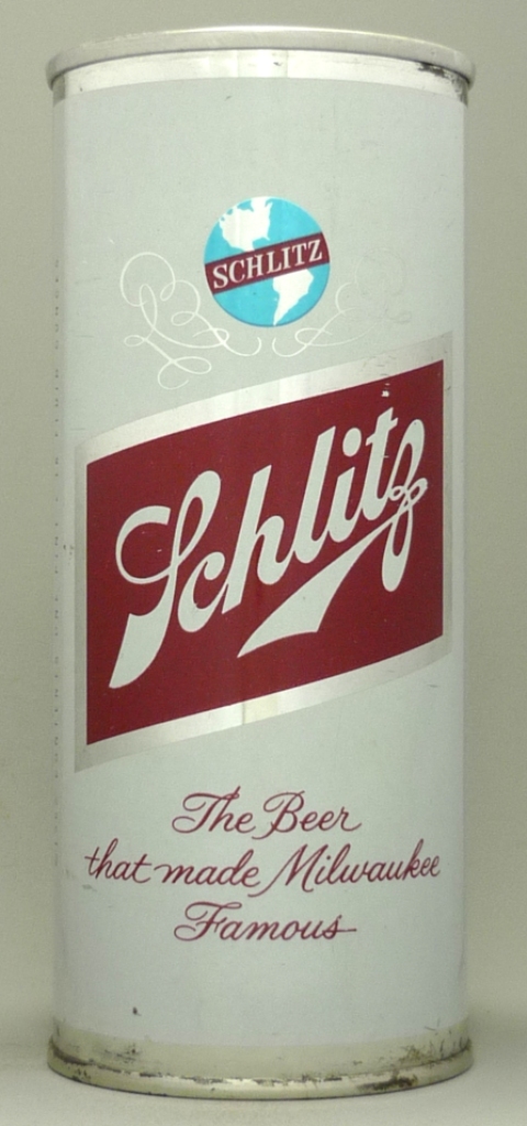 Schlitz Beer 16 Oz Tab Top Can