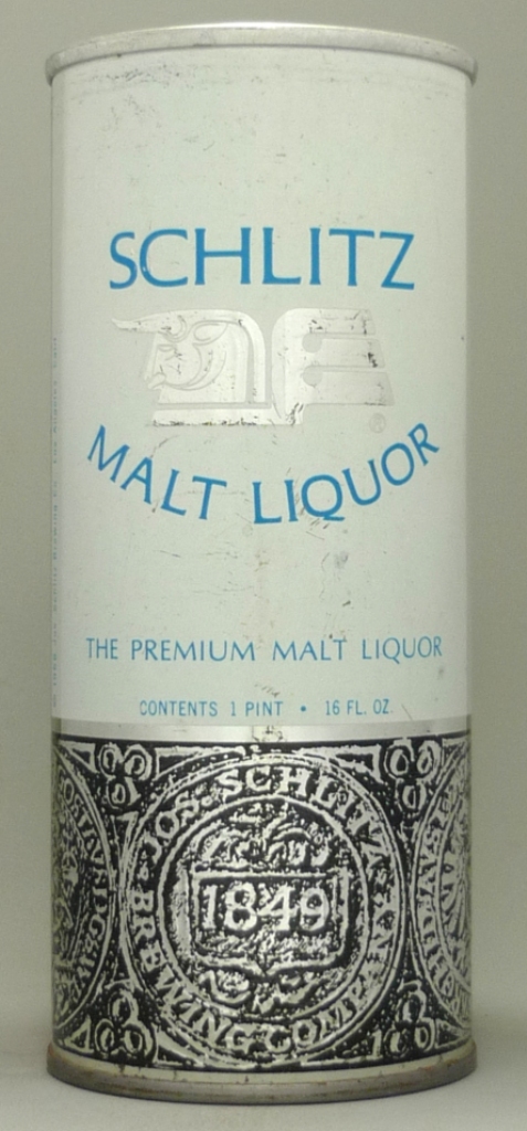 Schlitz Malt Liquor 16 Oz Tab Top Can