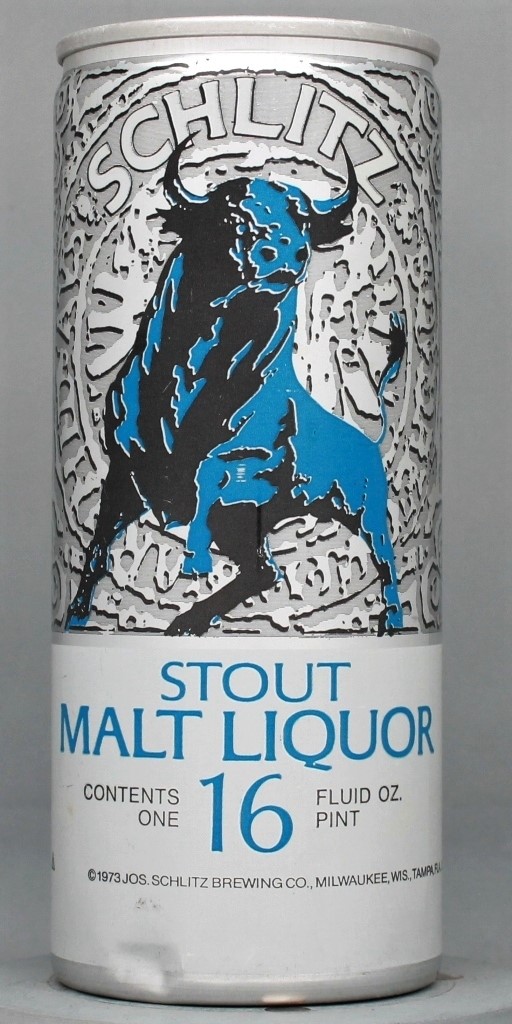 Schlitz Stout Malt Liquor 16 Oz Tab Top Can