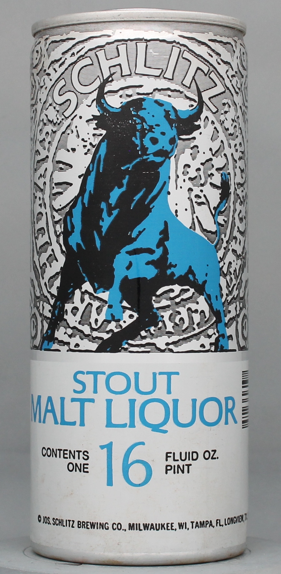 Schlitz Stout Malt Liquor 16 Oz Tab Top Can