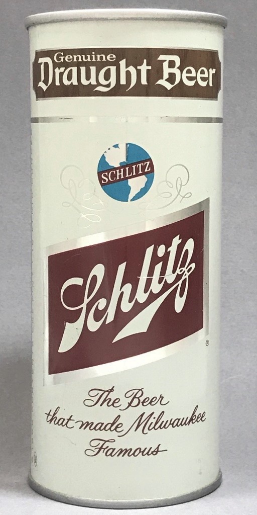 Schlitz Genuine Draught Beer Draft 16 Oz Tab Top Can