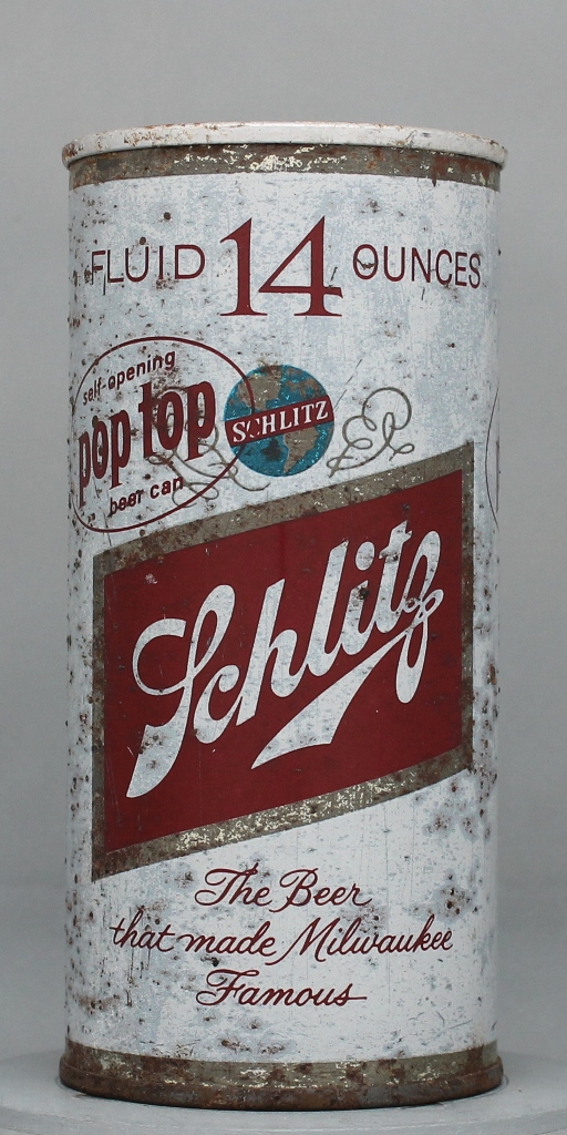 Schlitz Beer 14 Oz Zip Top Can