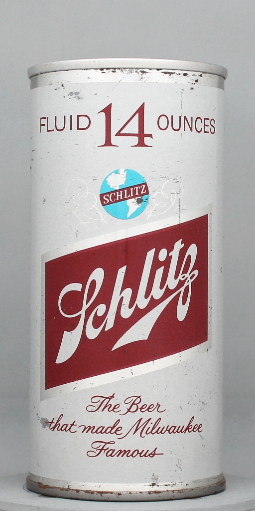 Schlitz Beer 14 Oz Tab Top Can