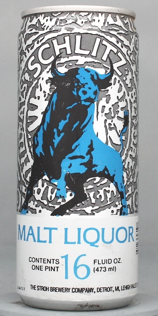 Schlitz Malt Liquor 16 Oz Tab Top Can