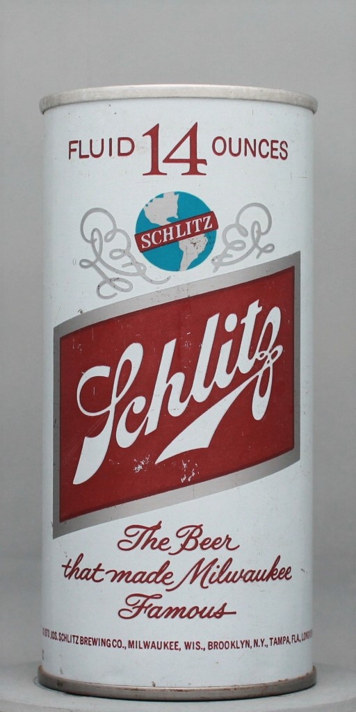Schlitz Beer 14 Oz Tab Top Can