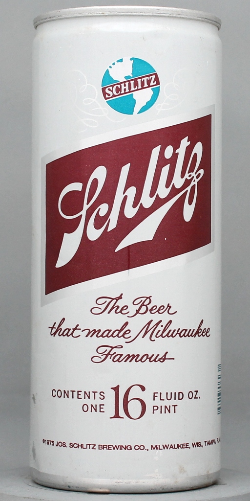 Schlitz Beer 16 Oz Tab Top Can
