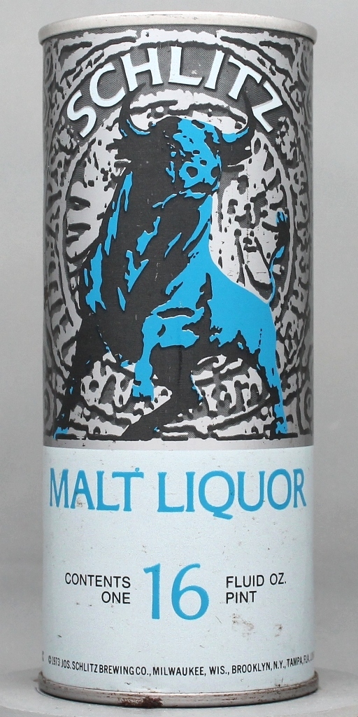 Schlitz Malt Liquor 16 Oz Tab Top Can