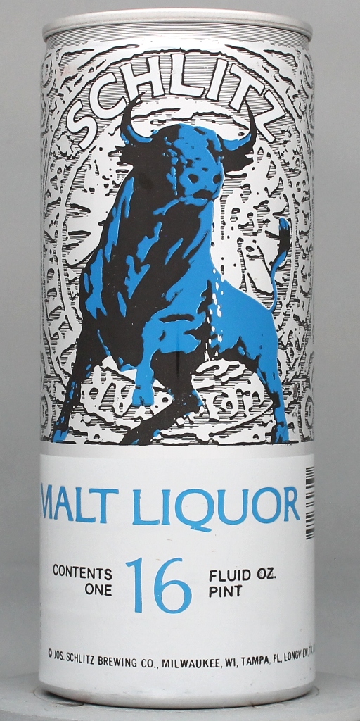 Schlitz Malt Liquor 16 Oz Tab Top Can