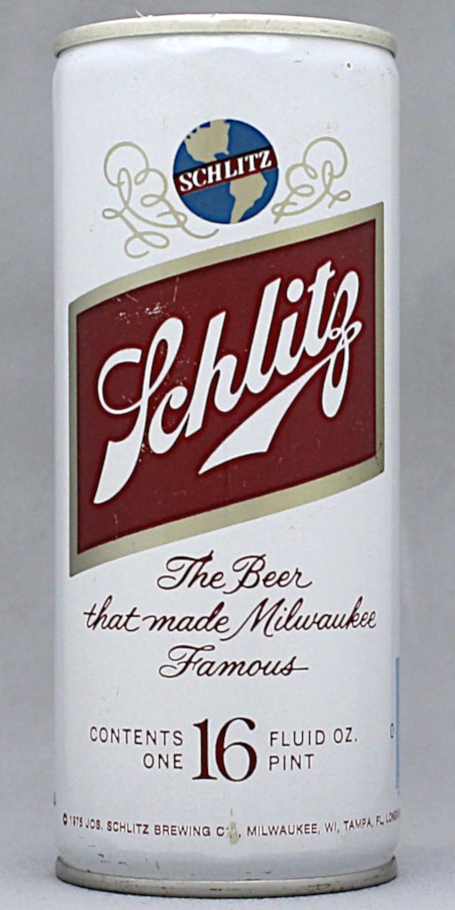 Schlitz Beer 16 Oz Tab Top Can