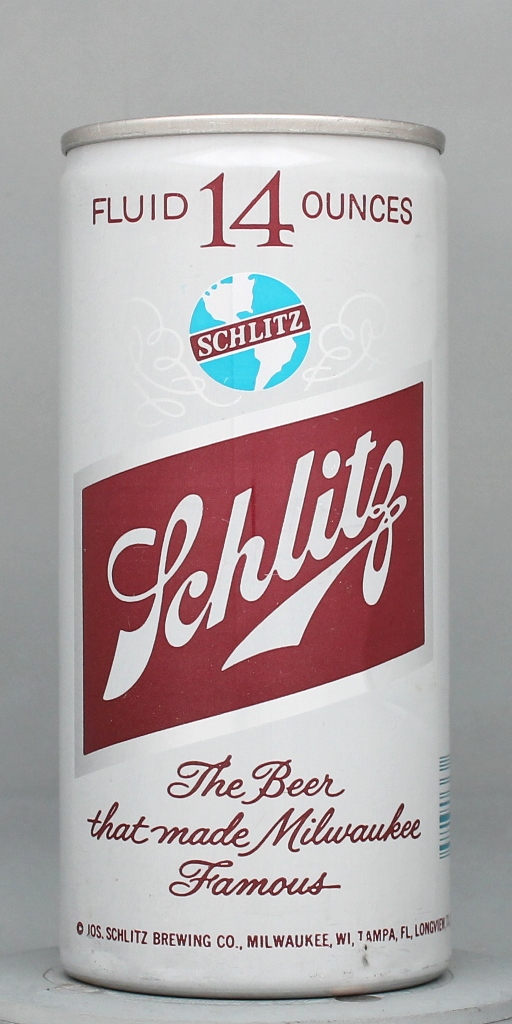 Schlitz Beer 14 Oz Tab Top Can
