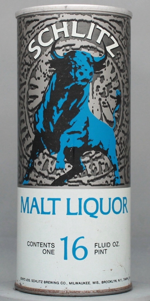 Schlitz Malt Liquor 16 Oz Tab Top Can