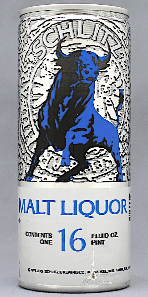 Schlitz Malt Liquor 16 Oz Tab Top Can