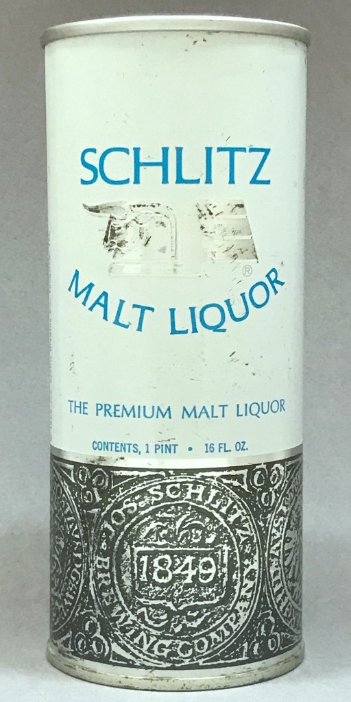 Schlitz Malt Liquor 16 Oz Tab Top Can