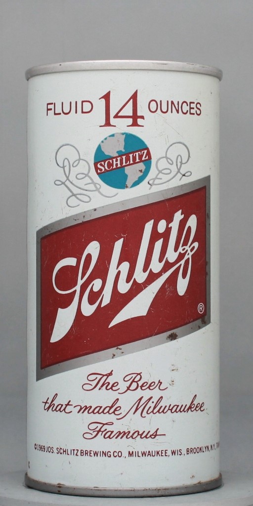 Schlitz Beer 14 Oz Tab Top Can