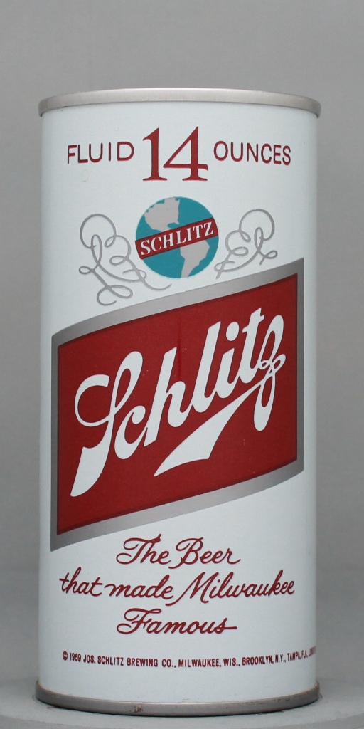 Schlitz Beer 14 Oz Tab Top Can