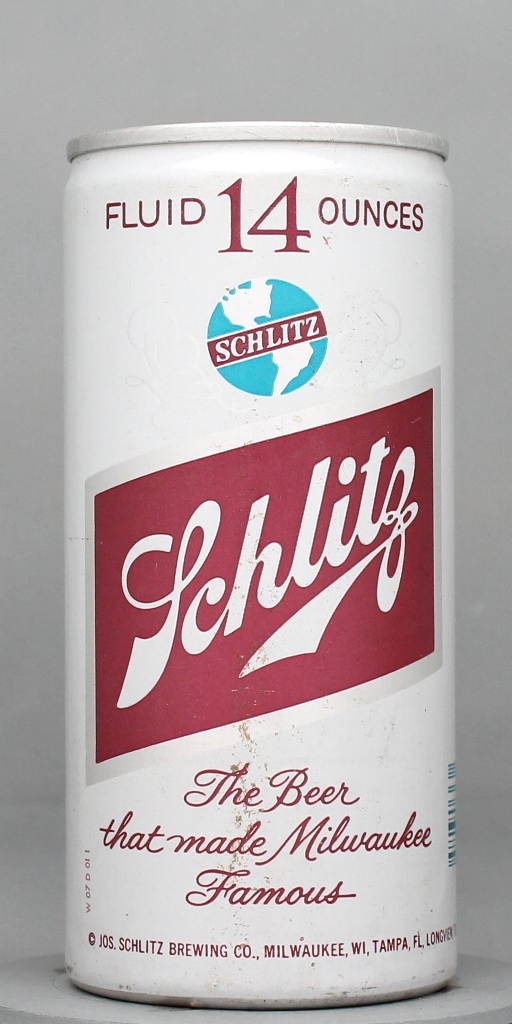 Schlitz Beer 14 Oz Tab Top Can