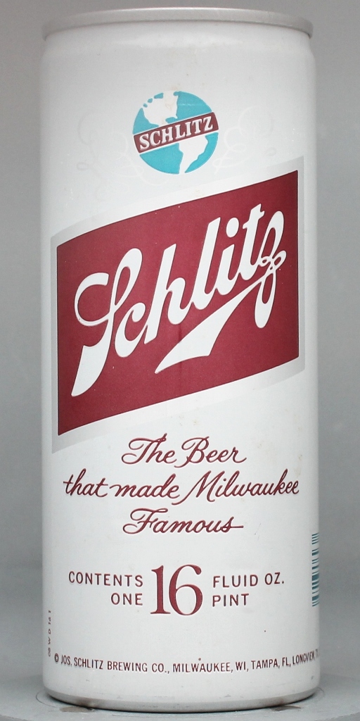 Schlitz Beer 16 Oz Tab Top Can