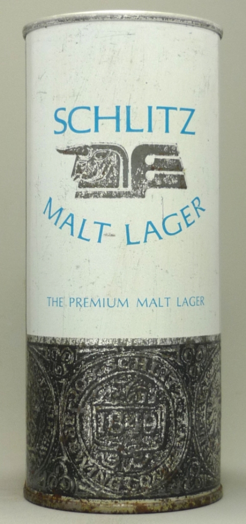 Schlitz Malt Lager 16 Oz Tab Top Can
