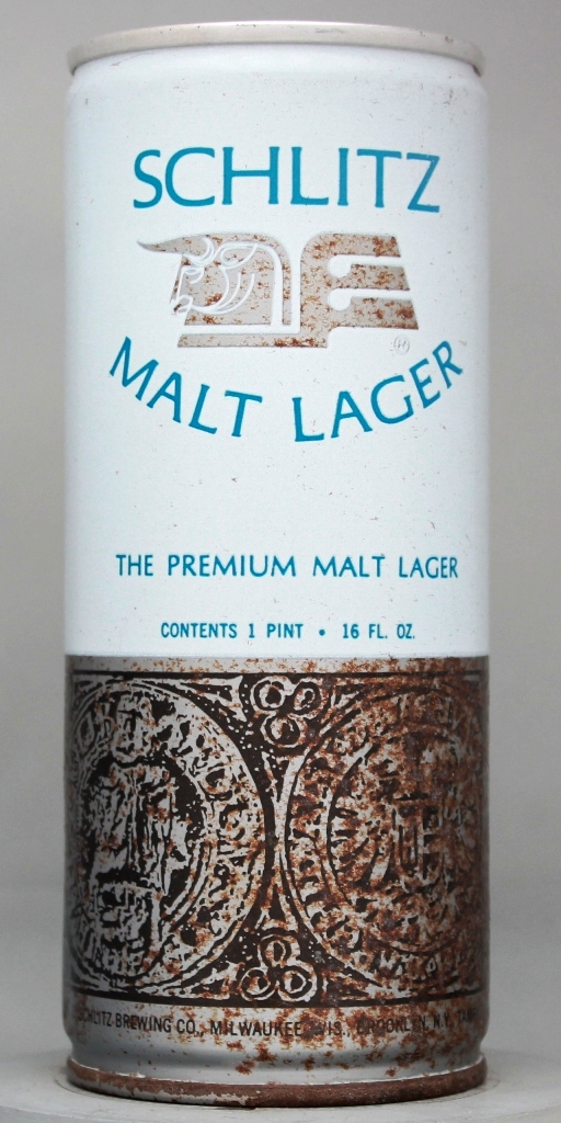 Schlitz Malt Lager 16 Oz Tab Top Can
