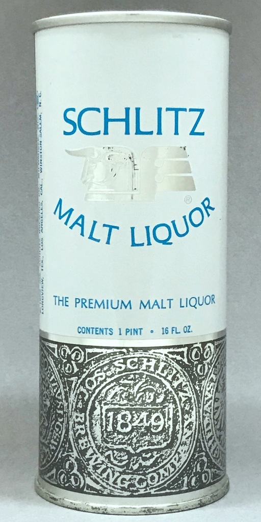 Schlitz Malt Liquor 16 Oz Tab Top Can