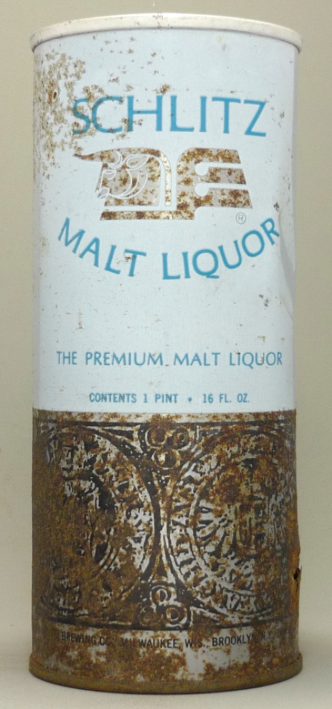 Schlitz Malt Liquor 16 Oz Tab Top Can