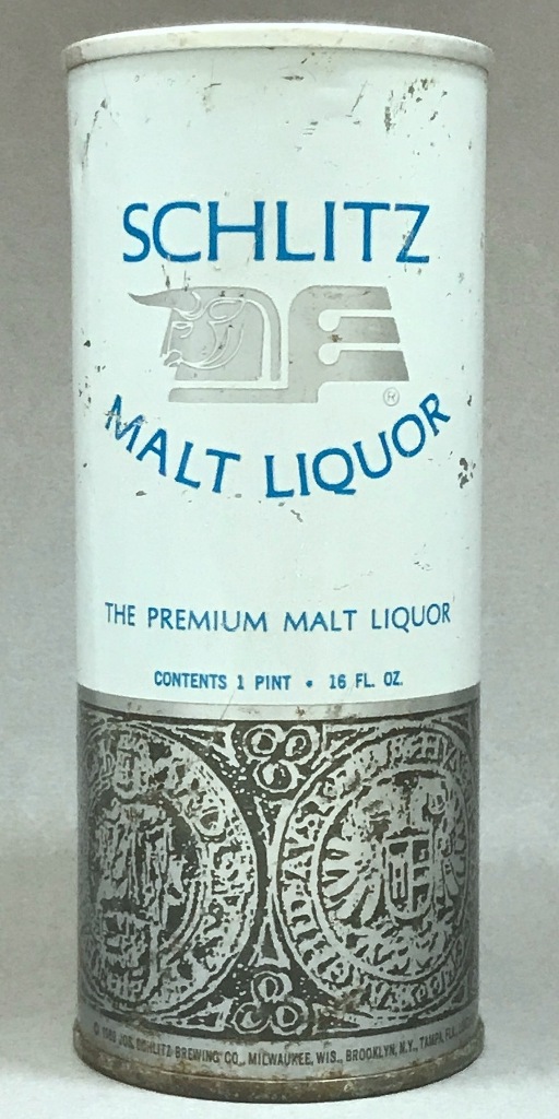 Schlitz Malt Liquor 16 Oz Tab Top Can
