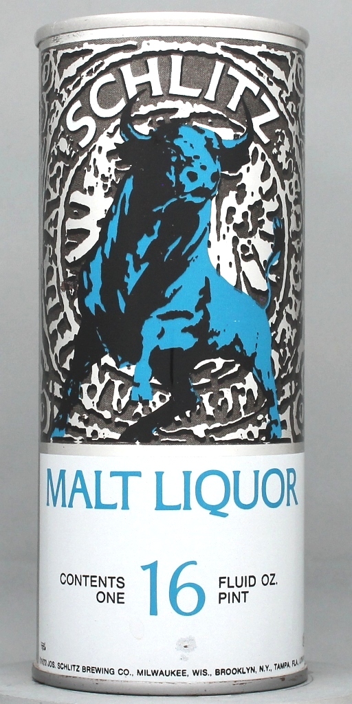 Schlitz Malt Liquor 16 Oz Tab Top Can