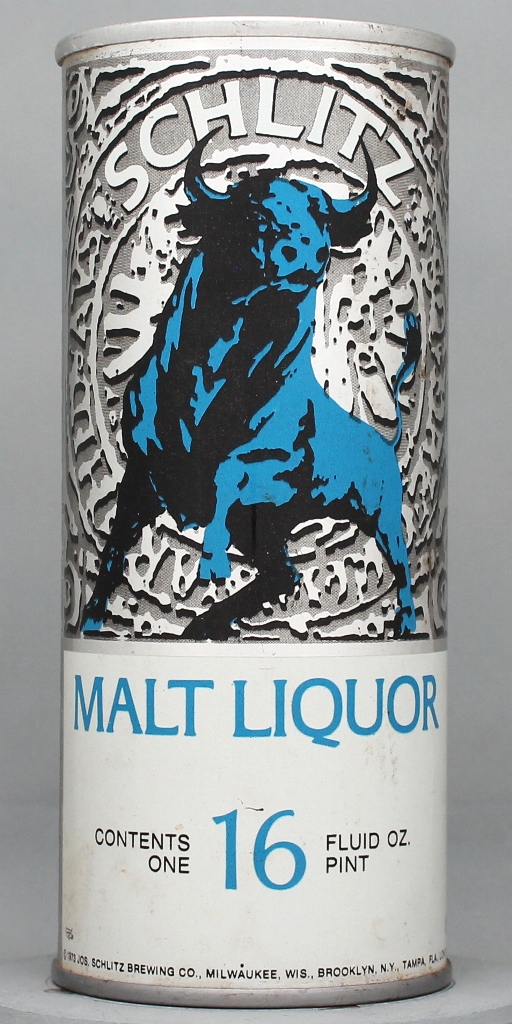 Schlitz Malt Liquor 16 Oz Tab Top Can