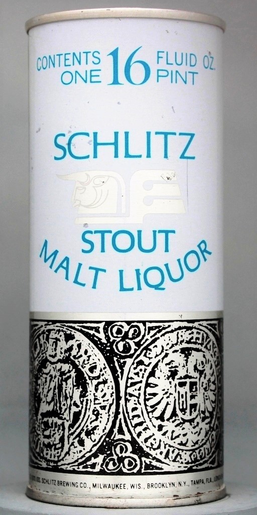 Schlitz Stout Malt Liquor 16 Oz Tab Top Can