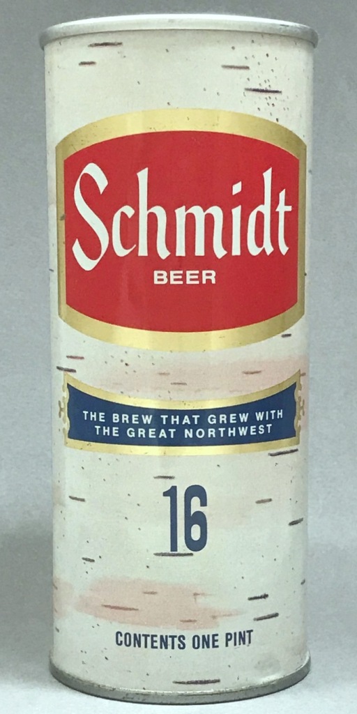 Schmidt Beer 16 Oz Tab Top Can