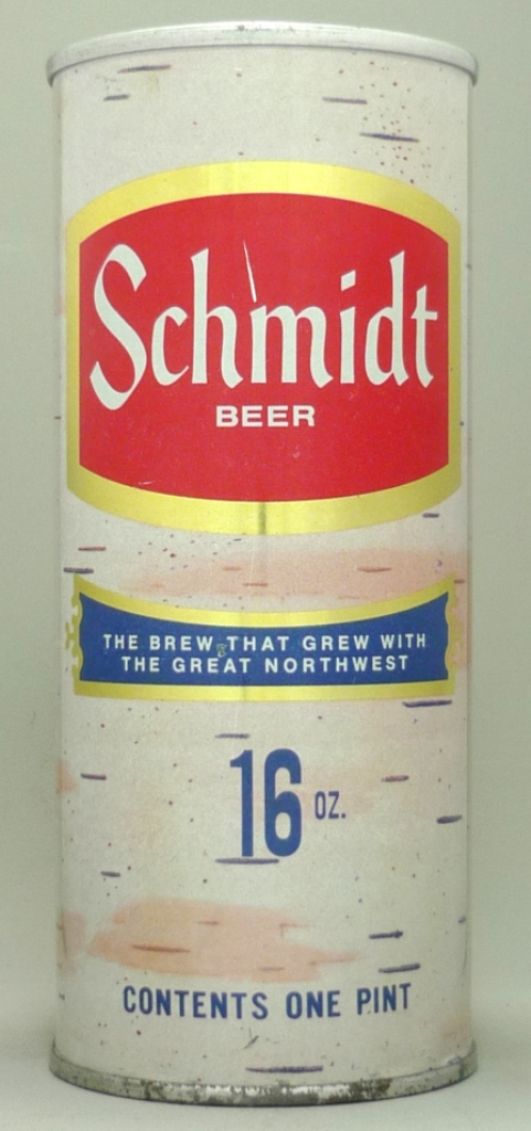 Schmidt Beer 16 Oz Tab Top Can