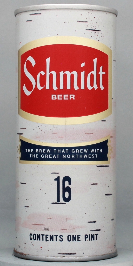 Schmidt Beer 16 Oz Tab Top Can
