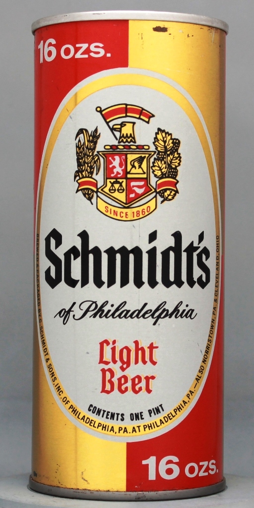 Schmidt's Light Beer 16 Oz Tab Top Can